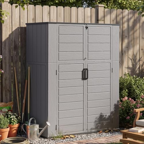 Aoxun 61 Cu.Ft Outdoor Storage Shed, Widened Outdoor Storage Cabinet by Aoxun