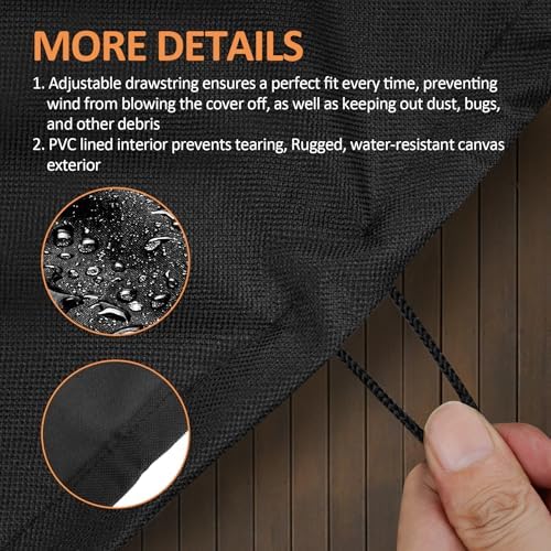 Flat Top Grill Cover for Royal Gourmet 2 Burner Griddle GB2000 - Image 3