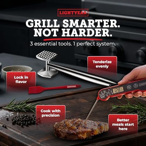 Lightyear Grillmaster Starter Kit – 3-Piece Stainless BBQ Set - Image 2