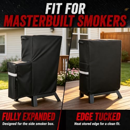 Utheer Grill Cover for Masterbuilt 30/40 Inch Slow and Cold Smoker Side Box - Image 2