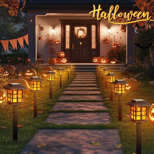 GIGALUMI Solar Lights Outdoor Waterproof 16 Pack, LED Garden Decor - Image 2