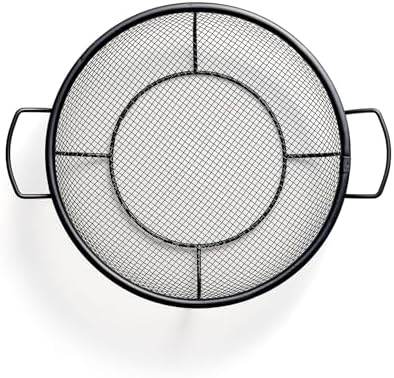 Outset Mesh Grill Roasting Basket With Handles, Non-Stick, Shallow, 12" x 15" x 3" - Image 2