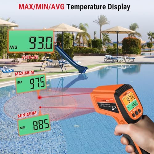 TempPro TempScan Infrared Thermometer Gun with 2 Laser for Pizza Oven Grill - Image 7