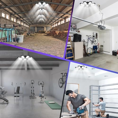 ISKYDRAW Garage Lights 6 Pack - 240W 24000LM Garage Lights Ceiling LED - Image 2