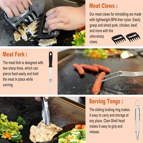 N NOBLE FAMILY 38PCS Griddle Accessories Kit, Professional Grill Tools Set - Image 5