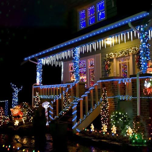 Solar Rope Lights, 2 Pack Total 66ft 200LED Solar String Lights, 8 Modes - Image 6