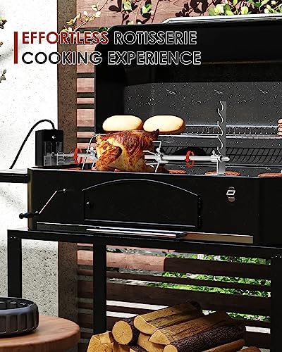 Rotisserie Grill Kit, Automatic Rotating BBQ, UL Certificated - Image 4