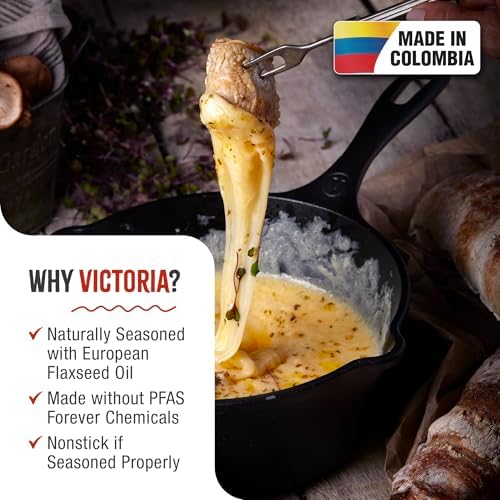 Victoria Cast Iron Saucepan, Cast Iron Melting Pot, Made in Colombia, 2QT - Image 2