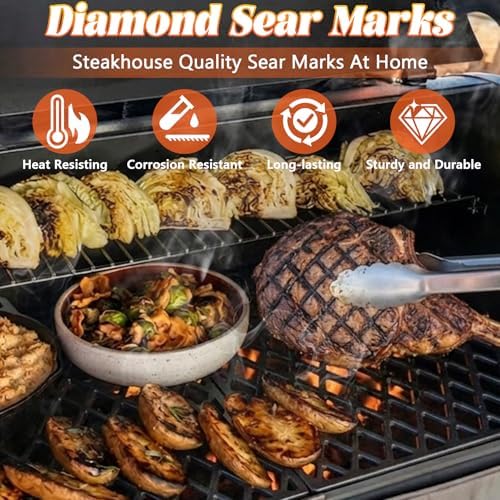 Grill Grates for Traeger Pro 34 Series Eastwood Texas Elite Cast Iron Cooking Grate Grid BAC367 HDW194 Rack BBQ Replacement Parts Wood Pellet Smoker Accessories - Image 2