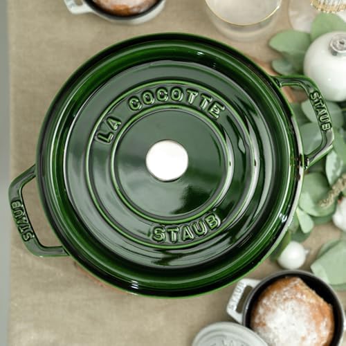 Staub Cast Iron 4-qt Round Dutch Oven - Basil - Image 4