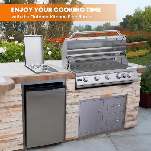 Stanbroil Built-In Single Side Burner for Outdoor Kitchen, Propane Gas - Image 7