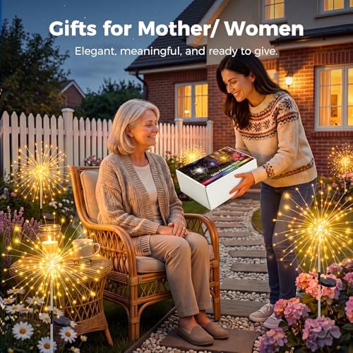 btfarm 10 Pack Solar Garden Lights Outdoor, 8 Modes Firework Lights Outside - Image 5