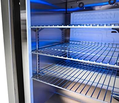 Mont Alpi MA-BEVBSS90FC Bar Series 90 Degree Corner Black Stainless Steel Double Outdoor Rated Refrigerator Wine Cooler Beverage Center Granite Countertops with Blue LED Lighting + Faucet & Sink - Image 6