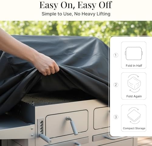 iBirdie Outdoor Grills Cover 75 x 30 x 48 inch, Waterproof 600D Heavy Duty - Image 3