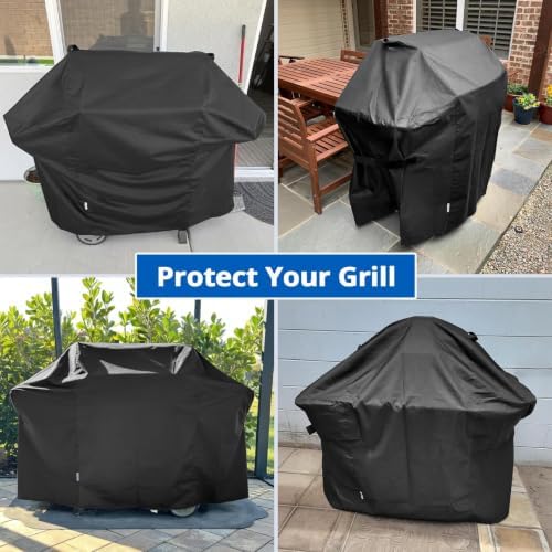 SunPatio Heavy Duty Waterproof 58 Inch Grill Cover for Weber Genesis Grills - Image 7