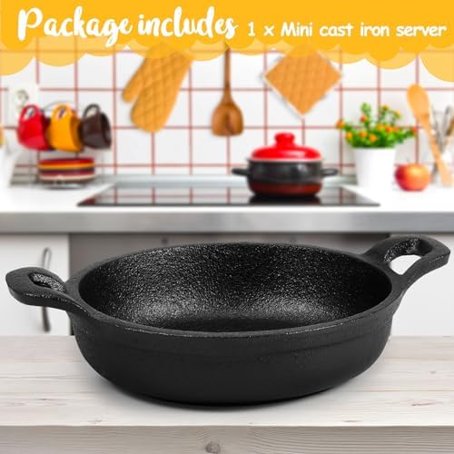 Ziliny 1 Pack Mini Cast Iron Skillets 5 x 5 x 1.3 Inch Pan Ramekin Set - Image 3