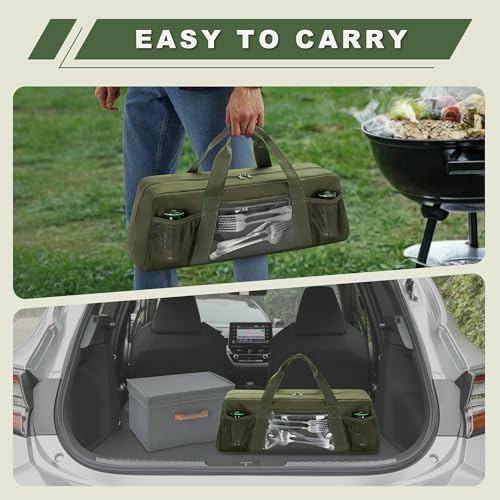 HODRANT Grill Tool Storage Bag with Pockets for Barbecue Tool up to 22" - Image 6