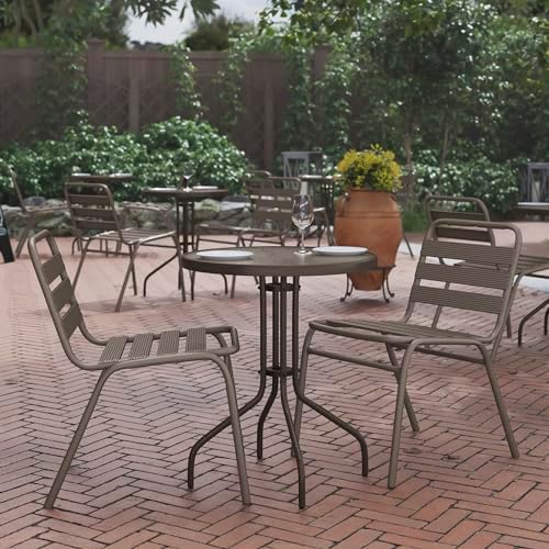 Flash Furniture 23.75 in Round Table, Bronze - Image 2