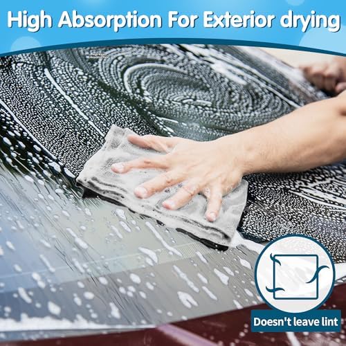 FIXSMITH Shop Towels, Pack of 150, Grey Microfiber Cleaning Cloth Bulk, Microfiber Towels for Cars, All-Purpose Absorbent Cleaning Rags, Dust Cloth for Automotive, Mechanic, Garage, 11.5 x 11.5 inch - Image 4