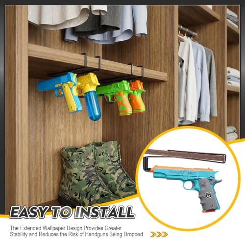 Yaocom 15 Packs for 30 Guns Pistol Rack for Gun Safe Shelf - Image 4
