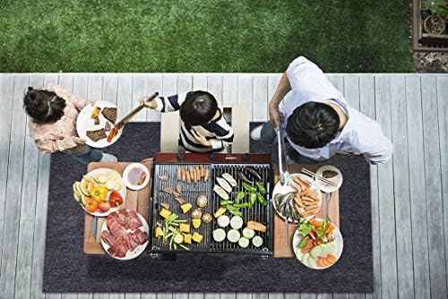 36”×47“inches under grill mats for outdoor grill,BBQ Grilling Gear Waterproof, oil-resistant, deck protector, reusable, fire pit, fireplace,easy to clean， barbecue grill mat - Image 2