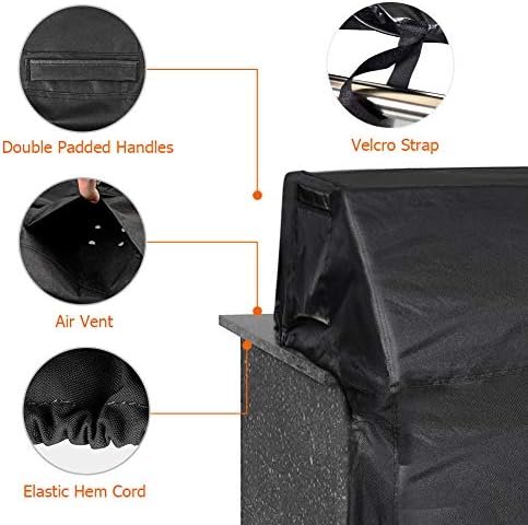 iCOVER Built-in Grill Cover 57 Inch, Heavy Duty Waterproof BBQ Grill Top Covers, Built in Grill Cover for Outdoor Grill, Outdoor Kitchen Barbecue Cover for Bull, Char-Broil, Napoleon, Weber and More - Image 5