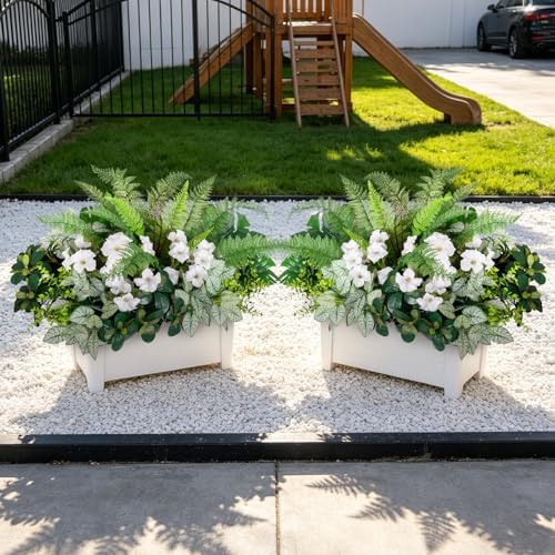 Hrobek Outdoor Faux Plants UV Resistant Fake Greenery for Outside Planter - Image 7