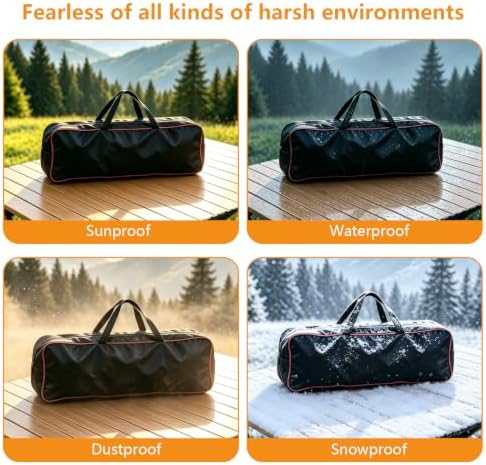 Large Grill Tool Storage Bag, Capacity Grill Accessory Storage, Heavy-Duty Grill Utensil Storage, Accessories Storage Compatible with Blackstone (No Accessories),20" L x 6" Wx 5" H - Image 5