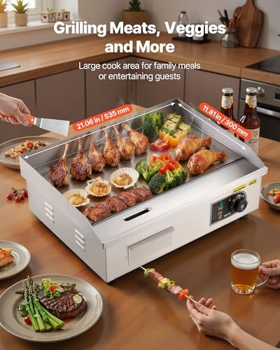 VEVOR Commercial Electric Griddle, 26" No Plug, Countertop Flat Top Griddle - Image 2