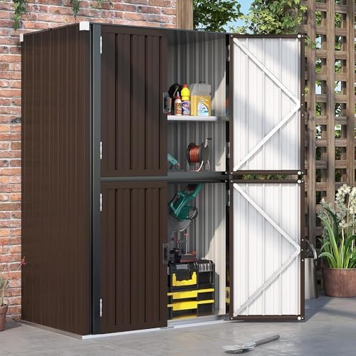 AECOJOY Outdoor Storage Cabinet Waterproof, 70'' Large Vertical with Floor - Image 7