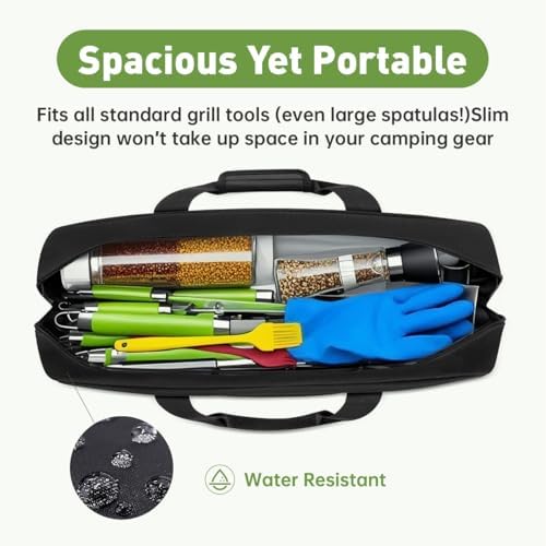 Heavy Duty Waterproof 22" Grill Tool Storage Bag,Grill Utensil Storage Bag - Image 4