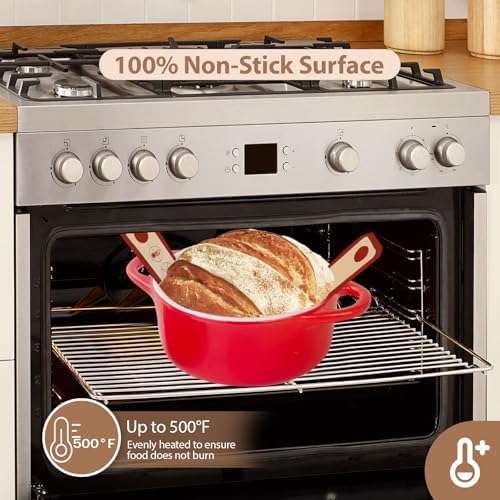 2 PCS Silicone Bread Sling with Round and oval, Red - Image 4