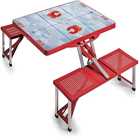NHL Ottawa Senators Portable Folding Picnic Table with Seating for 4 by PicnicTimeFamilyofBrands