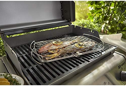 Weber® Large Fish & Veggie Grilling Basket, Stainless Steel for Gourmet Grilling - Image 3