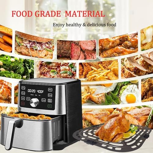 6QT Air Fryer Grill Grate for Instants Pot Vortex Plus 6 in 1 6QT XL Air Fryers, Premium Grill Pan Crisping Plate Rack Tray Grid Shelf for Instants 5.7QT 6QT, Nonstick, Dishwasher Safe - Image 3