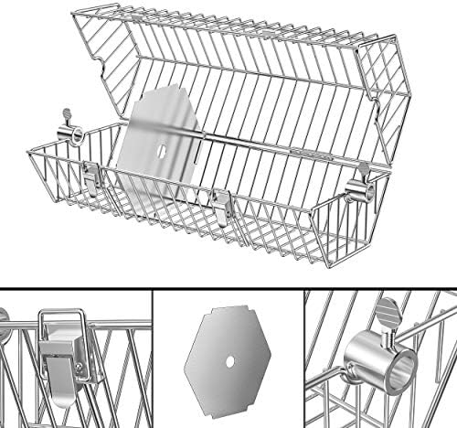 onlyfire Stainless Steel Round Tumble Rotisserie Basket, 17inch - Image 4
