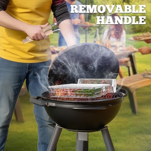 Grill Basket Set, BBQ Accessories, Outdoor Camping Cooking, Gifts for Men - Image 5