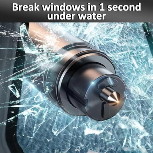 smosun Safehammer - 2026 Upgraded Safe Hammer Glass Breaker Under Water, Car Hammer Seatbelt Cutter Window Breaker Emergency Escape Tool, Safehammer Glass Breaker for New Cars (3PCS) - Image 2