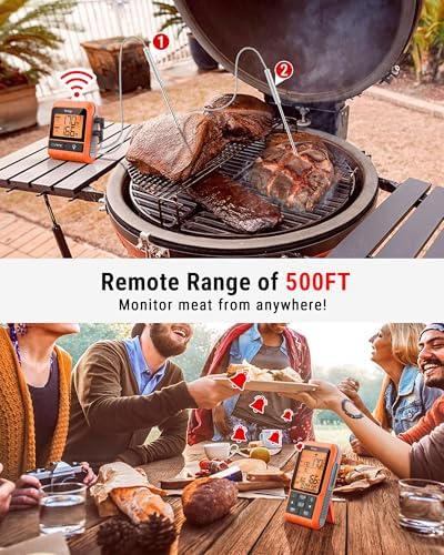 TempPro TempSync 500FT Wireless Meat Thermometer for Grilling and Smoking - Image 2