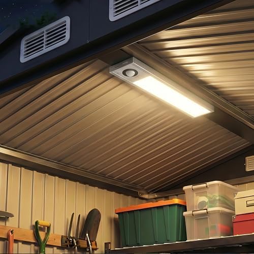 Aoxun 6'x4' Outdoor Shed with 2 Pack Motion Sensor Light, Brown - Image 2