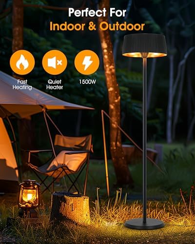 Electric Outdoor Patio Heater, 1500W Infrared Heater for Outdoor - Image 2