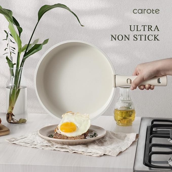 CAROTE 22pcs Pots and Pans Set Non Stick, Detachable Handle Cookware Sets - Image 3