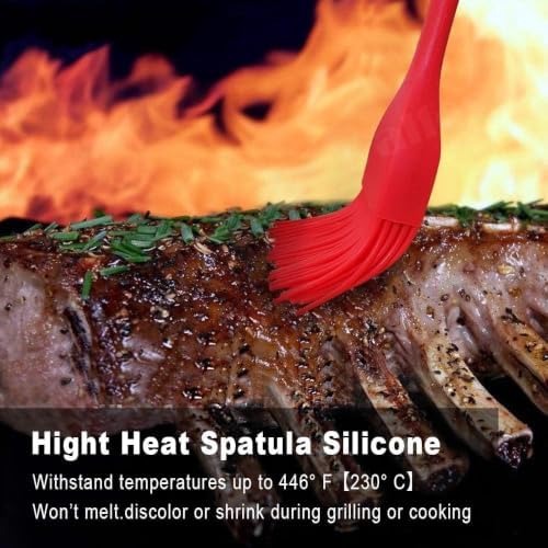 Walfos Silicone Basting Pastry Brush, 600°F Heat Resistant for BBQ Grill Baking Kitchen Cooking, BPA Free and Dishwasher safe - Image 6