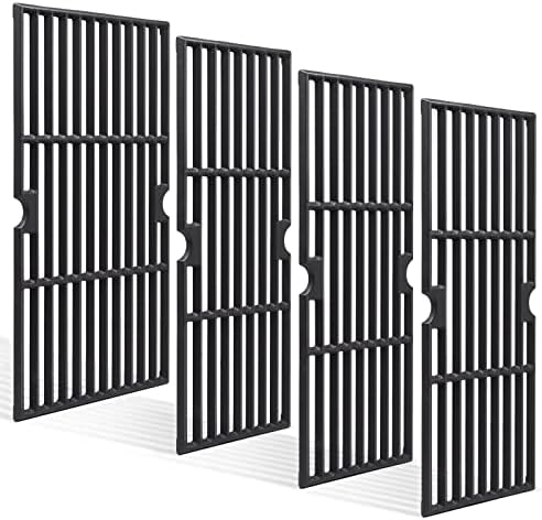 Criditpid Grill Grates for Charbroil Performance 5 Burner 463275517, 463274619 Replacement Parts, 18 Inch Cast Iron Cooking Grates for Char-Broil 463243518 463243519, 463275717, 463274419, 463274819 by Criditpid