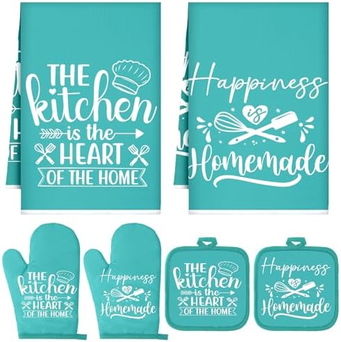 Sratte 6 Pcs Kitchen Decor Accessories Set, Kitchen, Light Teal by Sratte