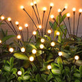 NBQQ Solar Garden Lights 4 Pack of 32 LEDs Swaying Firefly Garden Decor by NBQQ