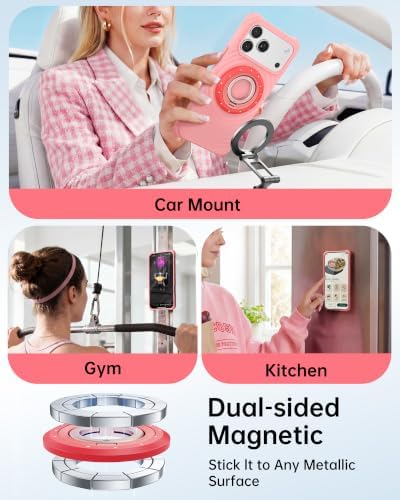 SYNCWIRE Magnetic Phone Ring Holder, for MagSafe Phone Grip Stand Kickstand - Image 5