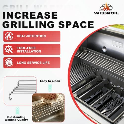 66045 Warming Rack for Weber Genesis II 400 Series Genesis GS4 II S410 E410 - Image 4