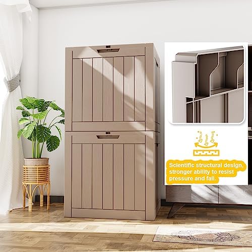 36 Gallon Outdoor Deck Box, Lockable Waterproof Outdoor Storage Boxes For Garden Tools,Indoor Cushions,Accessories Outside Storage Resin Weatherproof Container(Grey) - Image 7