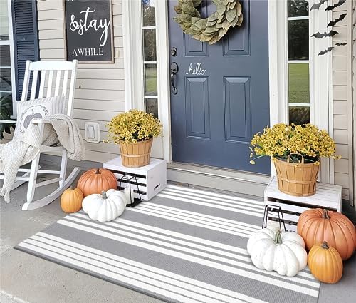 OJIA Entryway Rug 3'x5' Outdoor Rugs Front Door Mat Outside Entrance Decor by OJIA